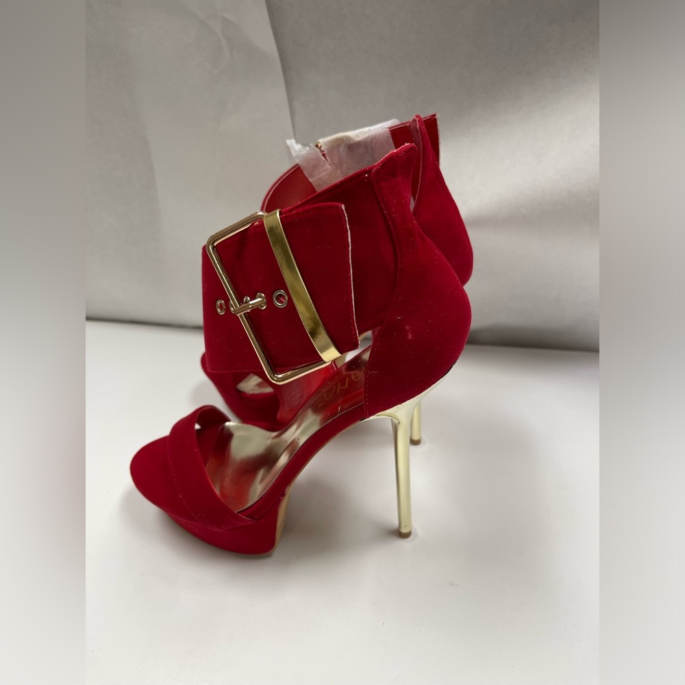 Red Platform heels